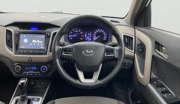 2017 Hyundai Creta SX PLUS AT 1.6 PETROL, Petrol, Automatic, 1,08,119 km, Steering Wheel Close Up