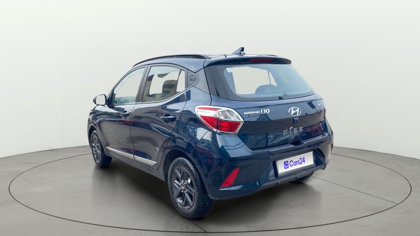2021 Hyundai GRAND I10 NIOS SPORTZ AMT 1.2 KAPPA VTVT, Petrol, Automatic, 31,871 km, Left Back Diagonal