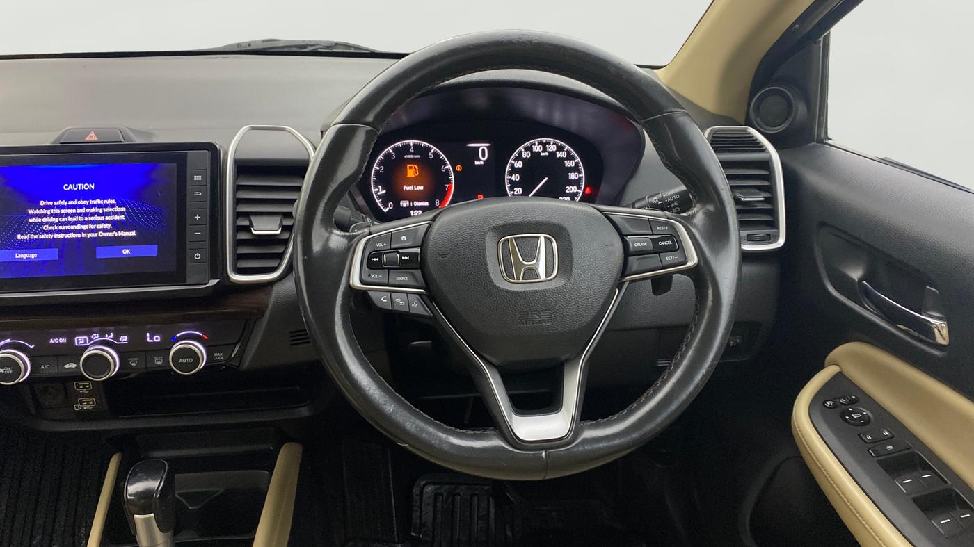 2021 Honda City 1.5L I-VTEC ZX CVT, Petrol, Automatic, 1,05,549 km, Steering Wheel Close Up