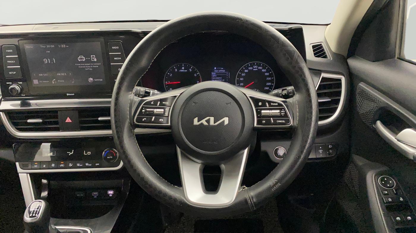 2023 KIA SELTOS HTK PLUS 1.5 IMT, Petrol, Manual, 57,715 km, Steering Wheel Close Up