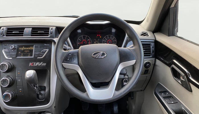 2017 Mahindra Kuv100 K8 5 STR, Petrol, Manual, 22,861 km, Steering Wheel Close Up