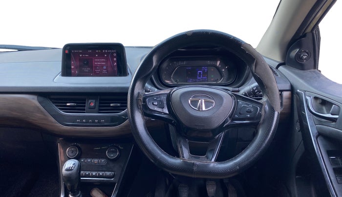 2022 Tata NEXON XZ PLUS (PREMIUM) KAZIRANGA PETROL, CNG, Manual, 97,980 km, Steering Wheel Close Up