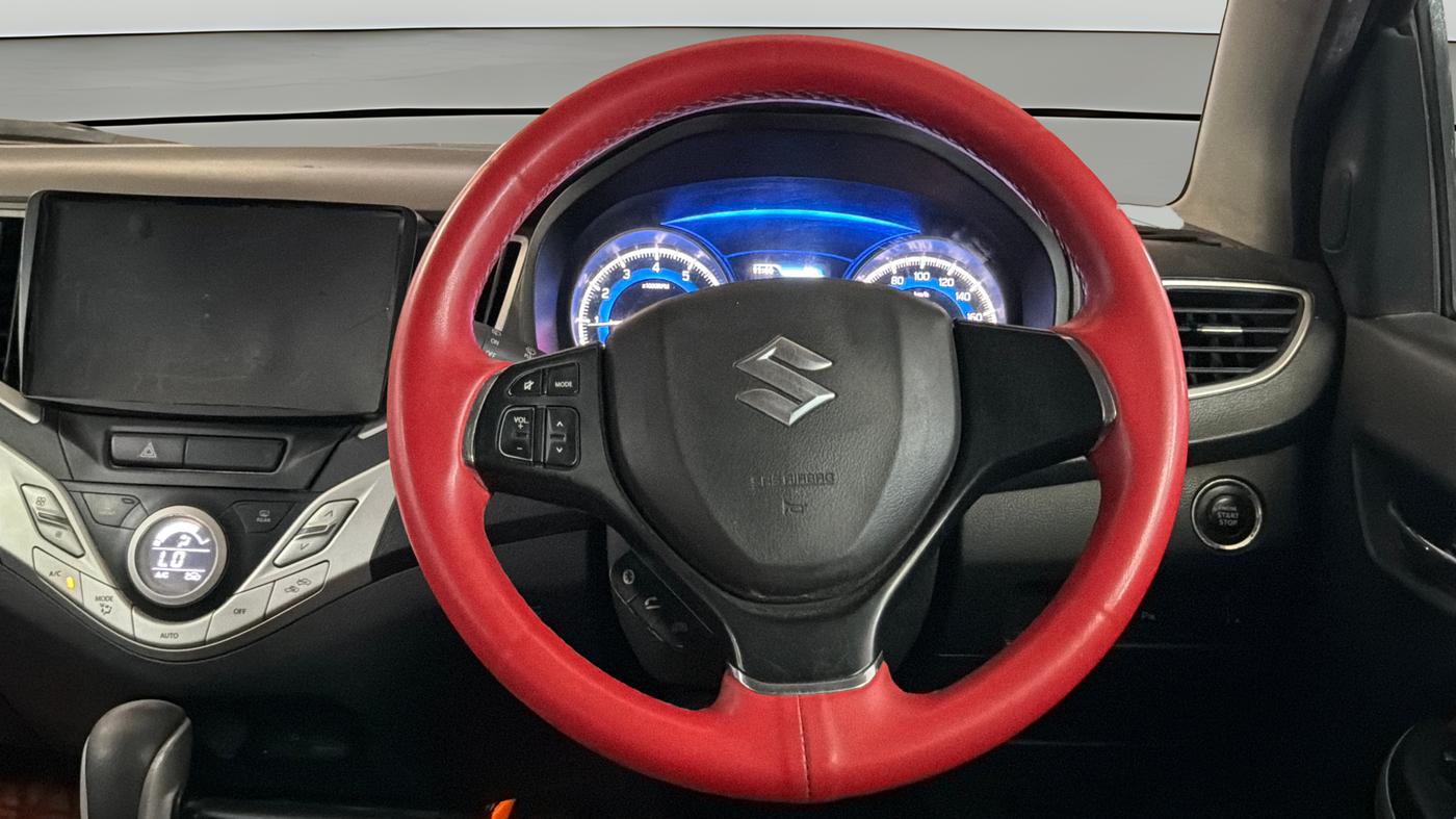 2016 Maruti Baleno ZETA CVT PETROL 1.2, Petrol, Automatic, 65,858 km, Steering Wheel Close Up