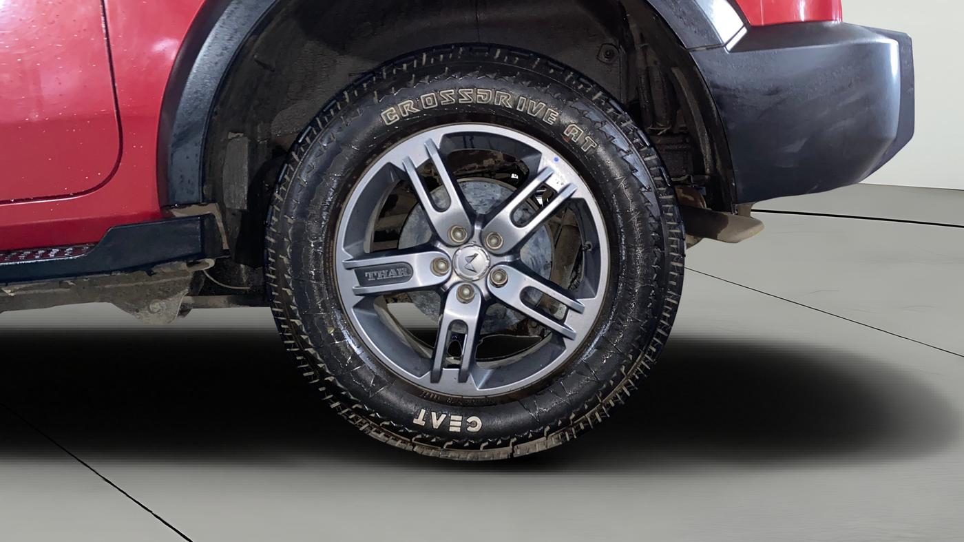 2023 Mahindra Thar LX PETROL HT 4WD AT, Petrol, Automatic, 8,873 km, Left Rear Wheel