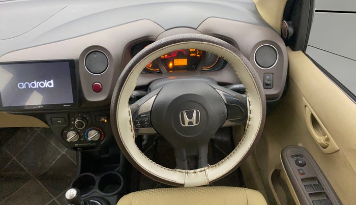 2013 Honda Amaze 1.2L I-VTEC S, CNG, Manual, 1,44,183 km, Steering Wheel Close Up