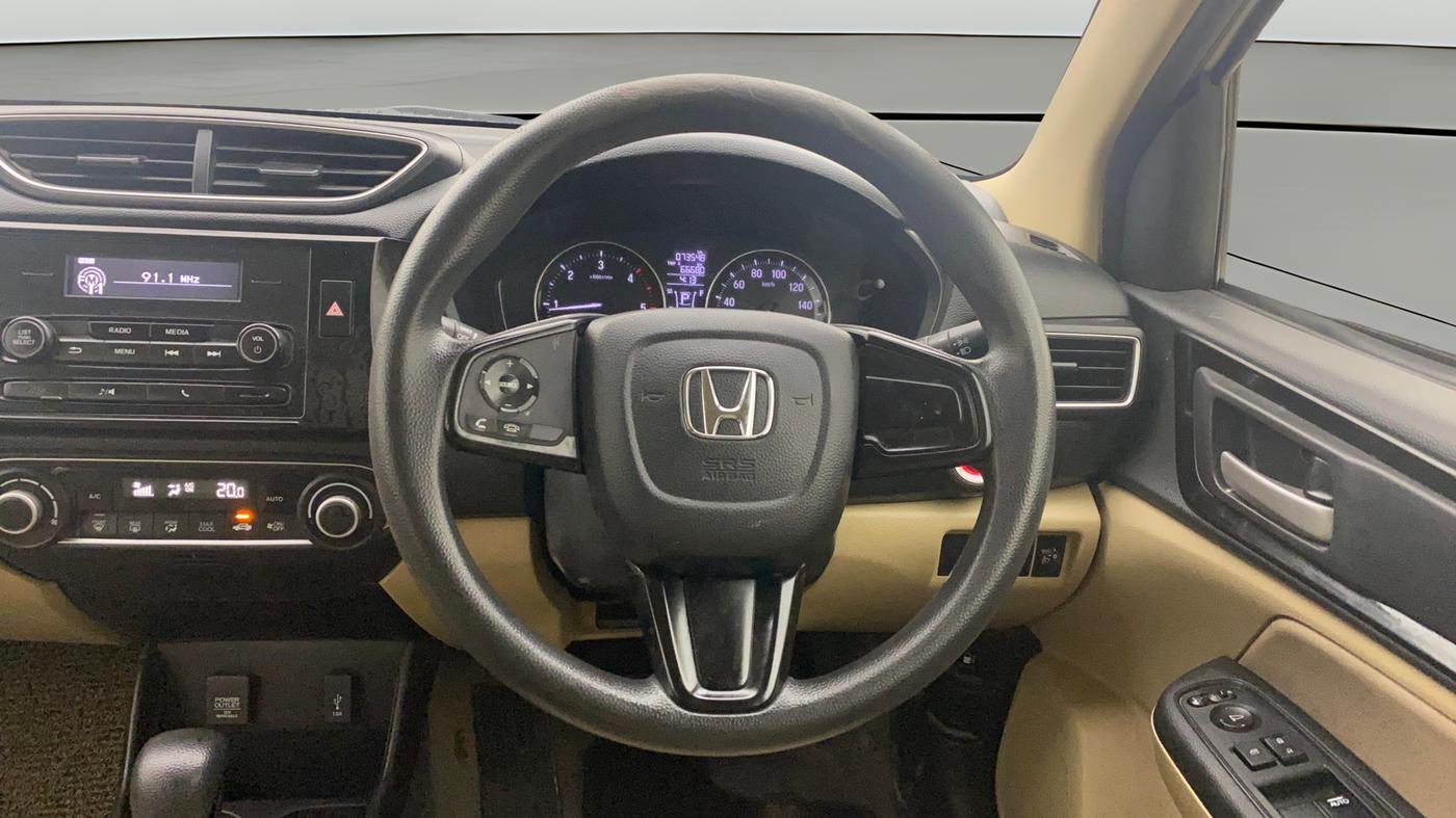 2020 Honda Amaze 1.5L I-DTEC V CVT, Diesel, Automatic, 73,548 km, Steering Wheel Close Up