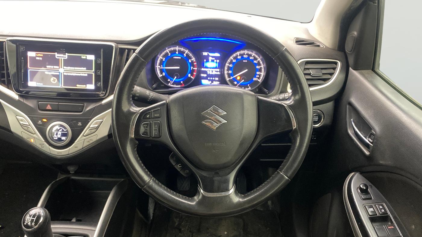 2018 Maruti Baleno ALPHA PETROL 1.2, Petrol, Manual, 70,402 km, Steering Wheel Close Up