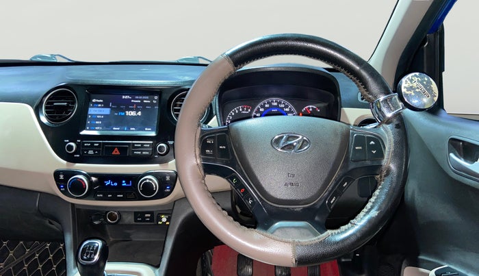 2018 Hyundai Grand i10 ASTA 1.2 KAPPA VTVT, CNG, Manual, 93,597 km, Steering Wheel Close Up