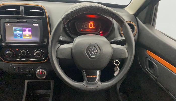 2019 Renault Kwid CLIMBER 1.0 AMT, Petrol, Automatic, 13,266 km, Steering Wheel Close Up