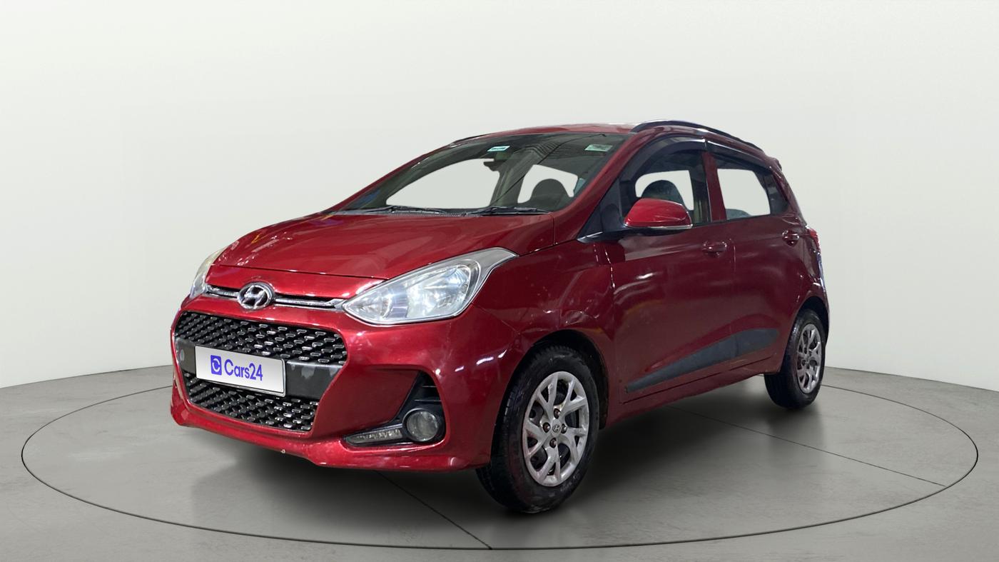 2019 Hyundai Grand i10 SPORTZ 1.2 KAPPA VTVT, Petrol, Manual, 61,679 km, Left Front Diagonal