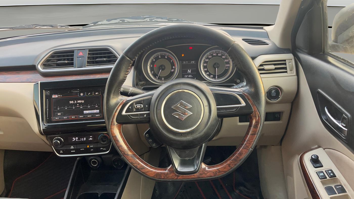 2018 Maruti Dzire ZXI PLUS AMT, Petrol, Automatic, 1,32,185 km, Steering Wheel Close Up
