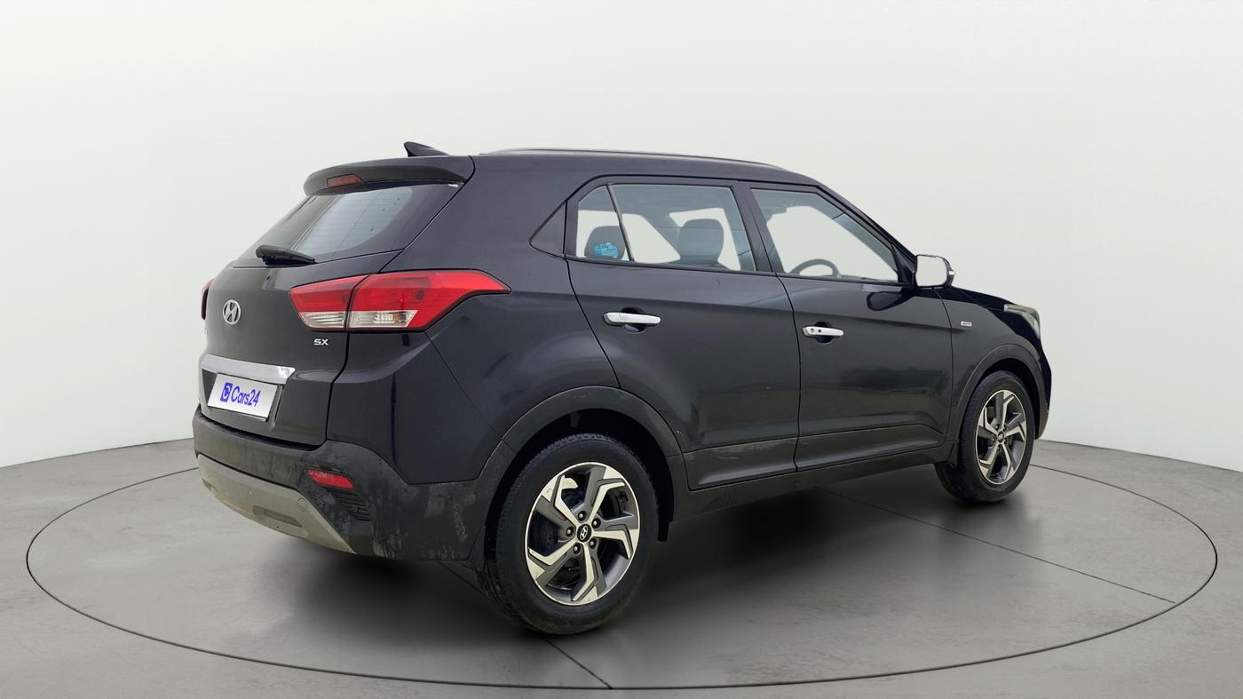 2018 Hyundai Creta SX AT 1.6 PETROL, Petrol, Automatic, 95,666 km, Right Back Diagonal