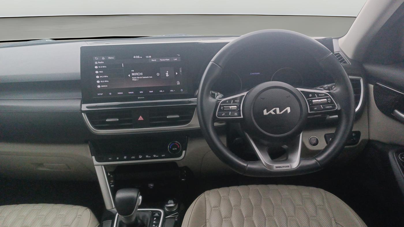2023 KIA SELTOS HTX IVT, Petrol, Automatic, 43,354 km, Steering Wheel Close Up