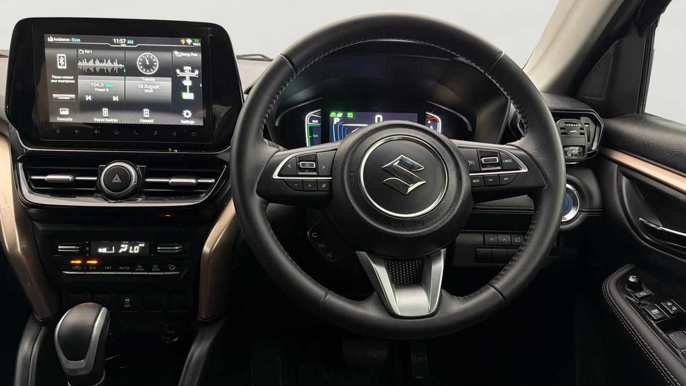 2026 Maruti Grand Vitara Alpha Plus (O) Hybrid e-CVT, Hybrid, Automatic, 13,041 km, Steering Wheel Close Up