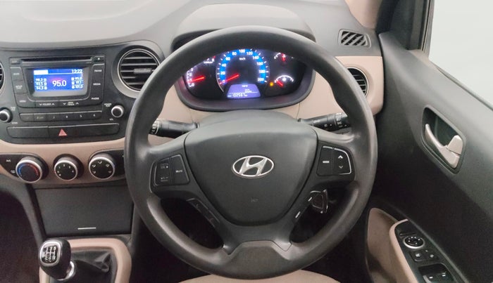 2014 Hyundai Xcent S 1.2, Petrol, Manual, 1,02,555 km, Steering Wheel Close Up