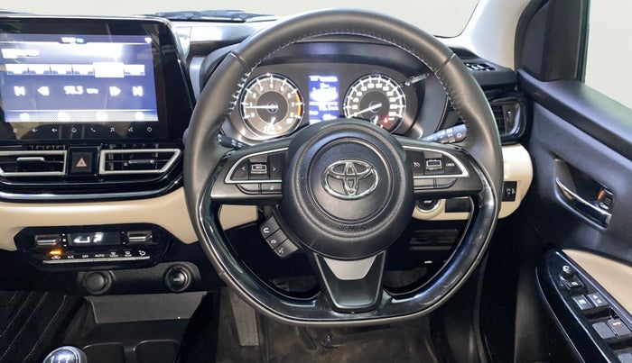 2023 Toyota Glanza V, Petrol, Manual, 6,847 km, Steering Wheel Close Up