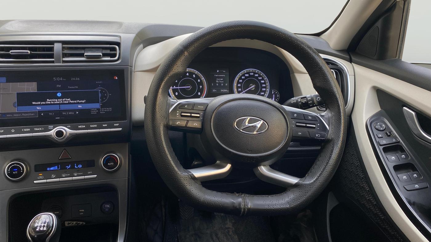 2023 Hyundai Creta SX 1.5 PETROL, Petrol, Manual, 54,281 km, Steering Wheel Close Up