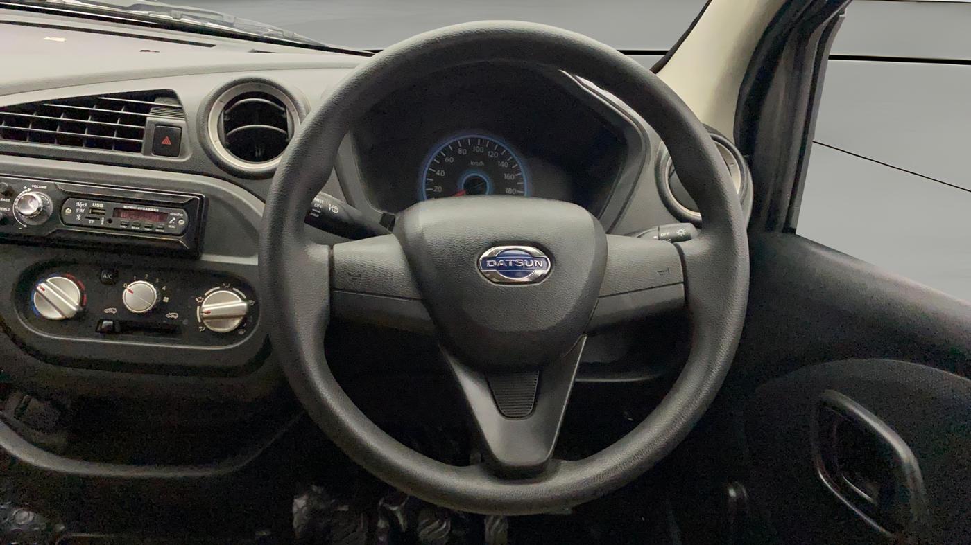 2018 Datsun Redi Go A, Petrol, Manual, 34,382 km, Steering Wheel Close Up