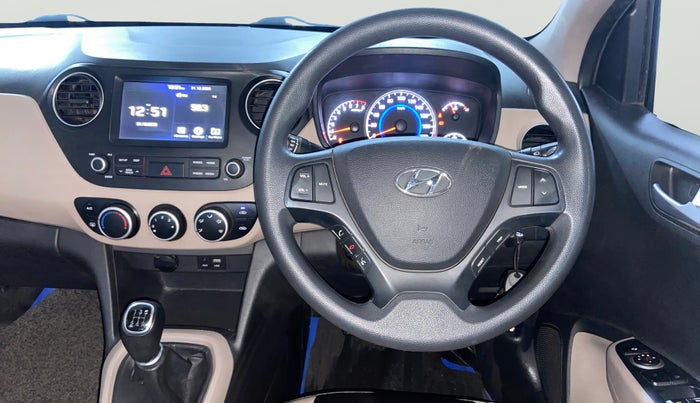2019 Hyundai Grand i10 SPORTZ 1.2 KAPPA VTVT, Petrol, Manual, 89,450 km, Steering Wheel Close Up