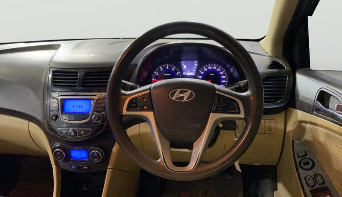 2014 Hyundai Verna FLUIDIC 1.4 VTVT CX, Petrol, Manual, 60,889 km, Steering Wheel Close Up