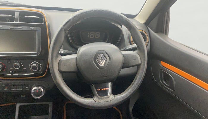 2019 Renault Kwid CLIMBER 1.0 AMT, Petrol, Automatic, 33,204 km, Steering Wheel Close Up