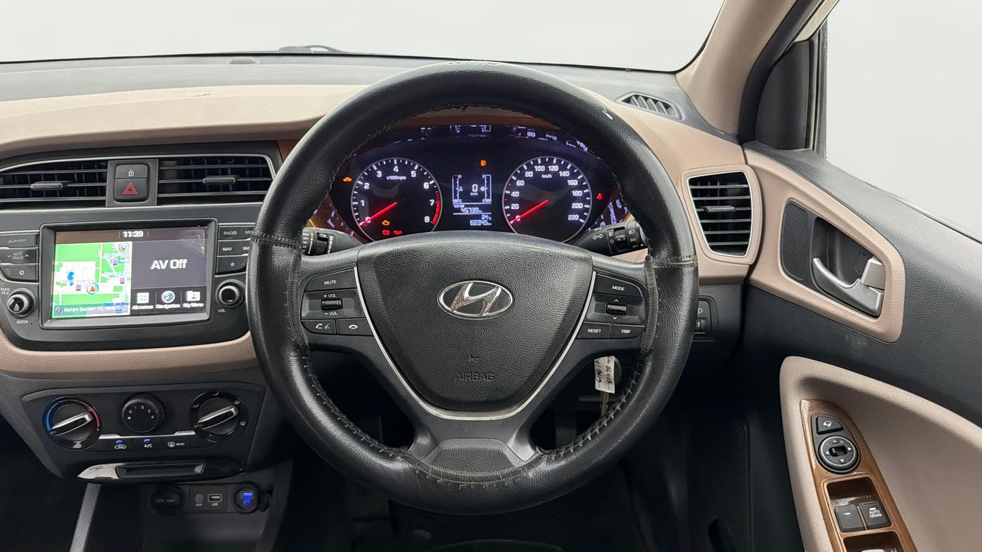 2019 Hyundai Elite i20 SPORTZ PLUS 1.2, Petrol, Manual, 68,292 km, Steering Wheel Close Up