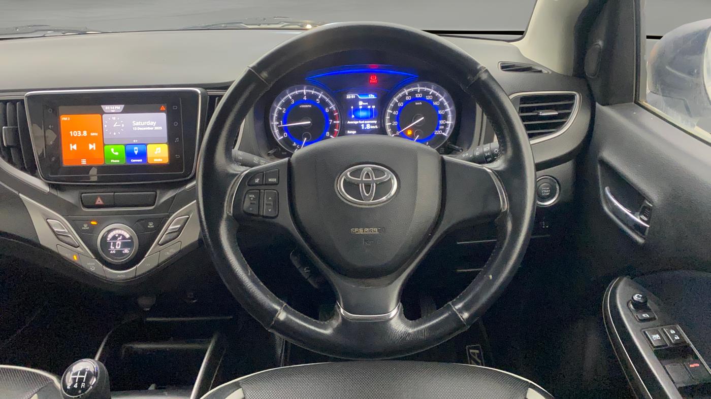 2020 Toyota Glanza G, Petrol, Manual, 9,252 km, Steering Wheel Close Up