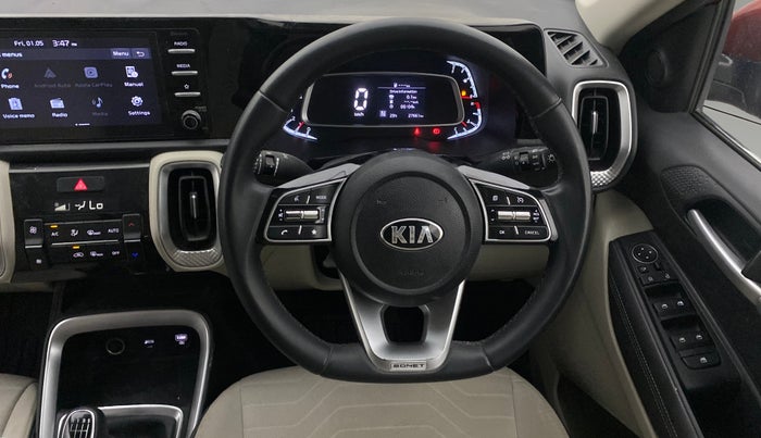 2020 KIA SONET HTX 1.0 IMT, Petrol, Manual, 27,626 km, Steering Wheel Close Up