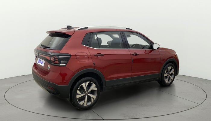 2022 Volkswagen TAIGUN TOPLINE 1.0 TSI MT, Petrol, Manual, 1,27,393 km, Right Back Diagonal