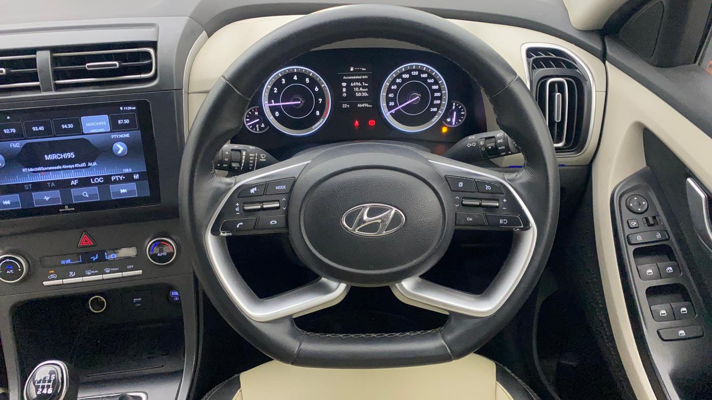 2022 Hyundai Creta SX EXECUTIVE 1.5 PETROL, Petrol, Manual, 46,509 km, Steering Wheel Close Up