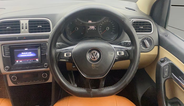 2016 Volkswagen Ameo HIGHLINE1.5L, Diesel, Manual, 1,21,509 km, Steering Wheel Close Up