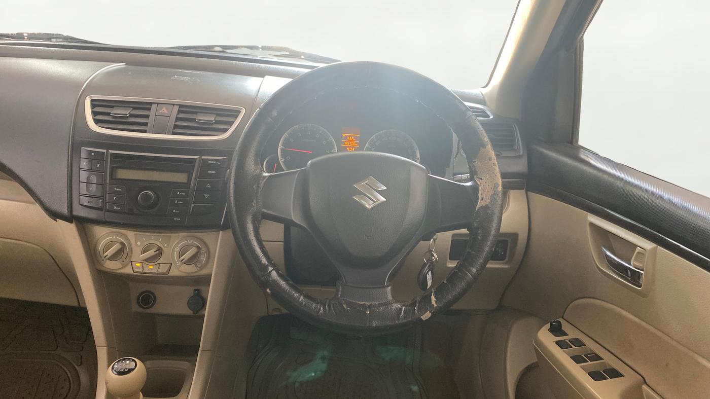 2013 Maruti Swift Dzire VXI, Petrol, Manual, 65,665 km, Steering Wheel Close Up