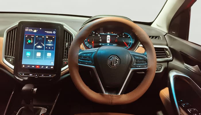 2021 MG HECTOR PLUS SHARP 1.5 PETROL TURBO CVT 6-STR, Petrol, Automatic, 68,381 km, Steering Wheel Close Up