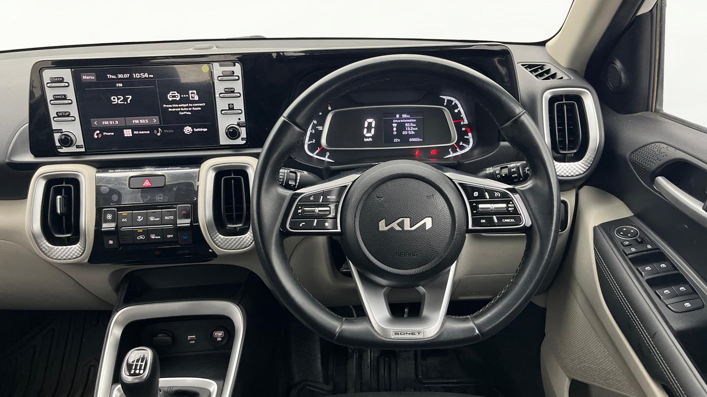 2021 KIA SONET HTX 1.5, Diesel, Manual, 64,663 km, Steering Wheel Close Up