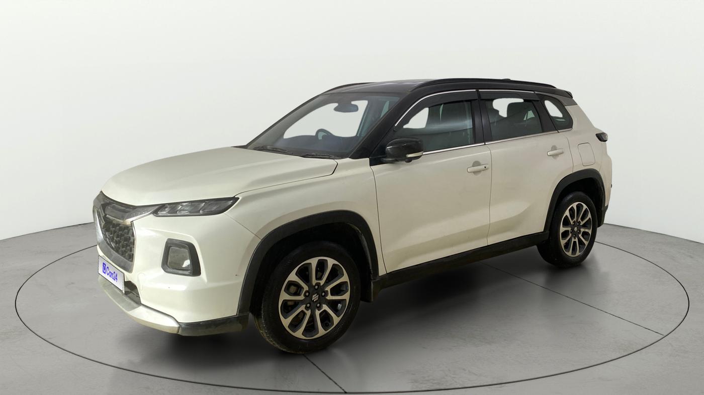 2022 Maruti Grand Vitara ALPHA SMART HYBRID AT DUAL TONE, Petrol, Automatic, 47,818 km, Left Front Diagonal