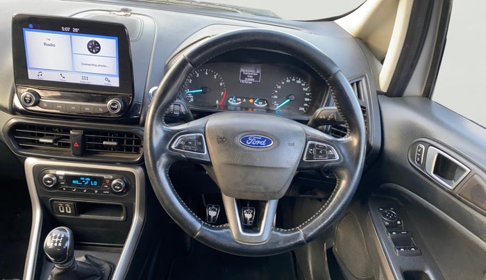 2017 Ford Ecosport TITANIUM 1.5L PETROL, Petrol, Manual, 1,15,745 km, Steering Wheel Close Up