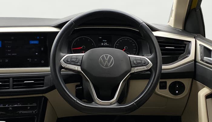 2022 Volkswagen VIRTUS HIGHLINE TSI 1.0 MT, Petrol, Manual, 31,468 km, Steering Wheel Close Up