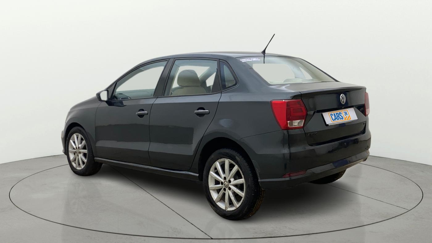 2018 Volkswagen Ameo HIGHLINE PLUS 1.5L AT 16 ALLOY, Diesel, Automatic, 1,09,907 km, Left Back Diagonal
