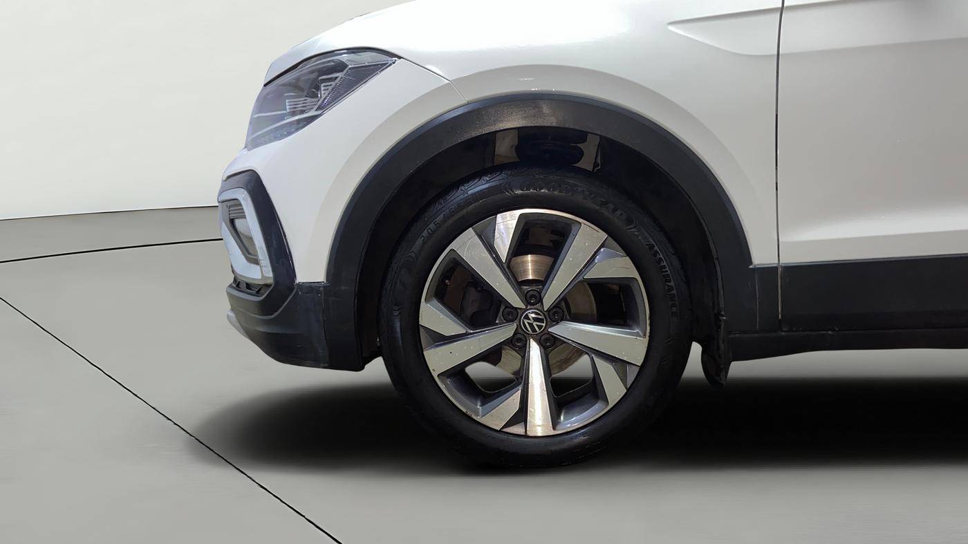 2022 Volkswagen TAIGUN TOPLINE 1.0 TSI AT, Petrol, Automatic, 69,191 km, Left Front Wheel