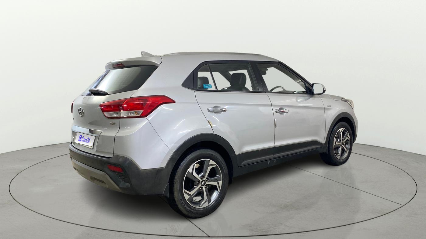 2018 Hyundai Creta SX AT 1.6 PETROL, Petrol, Automatic, 52,532 km, Right Back Diagonal