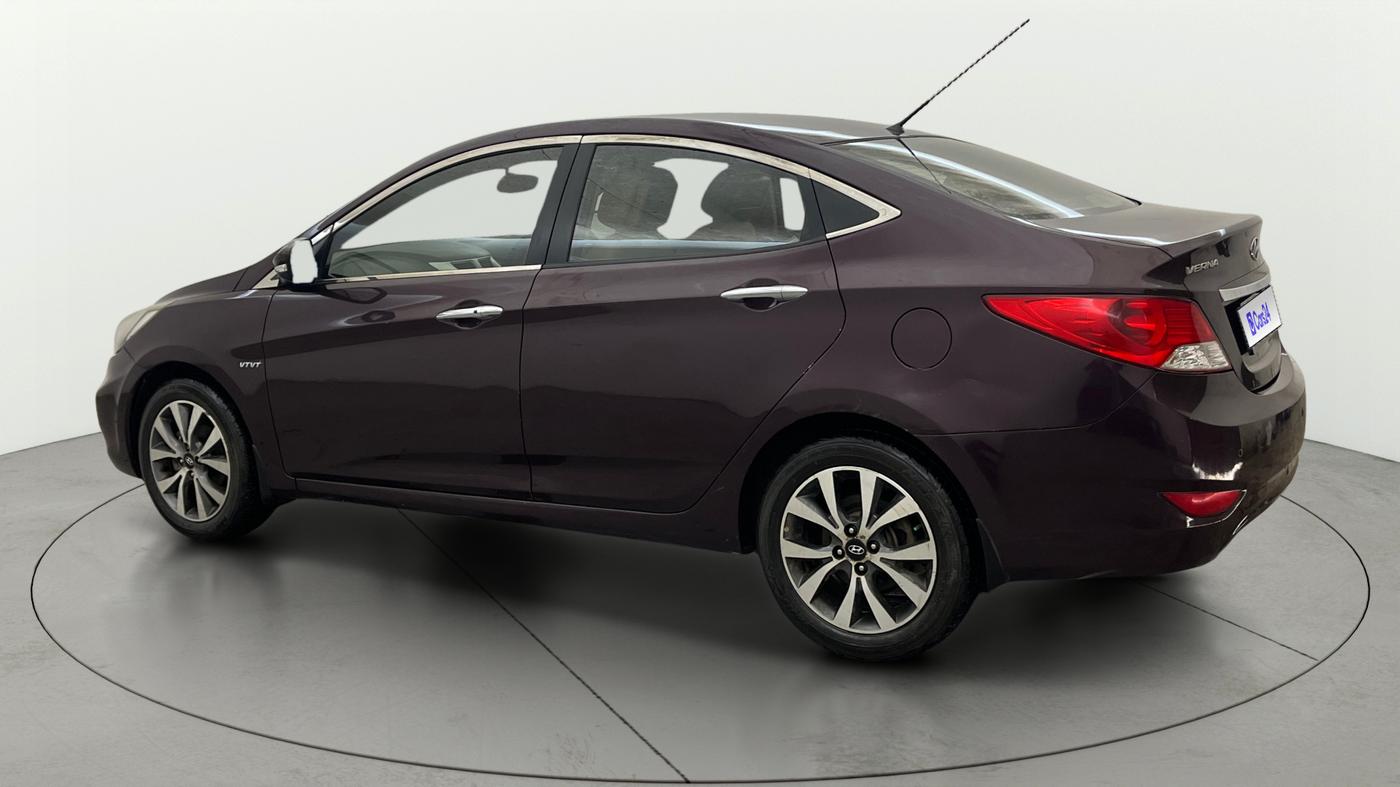 2013 Hyundai Verna FLUIDIC 1.6 VTVT SX OPT AT, Petrol, Automatic, 1,02,812 km, Left Back Diagonal