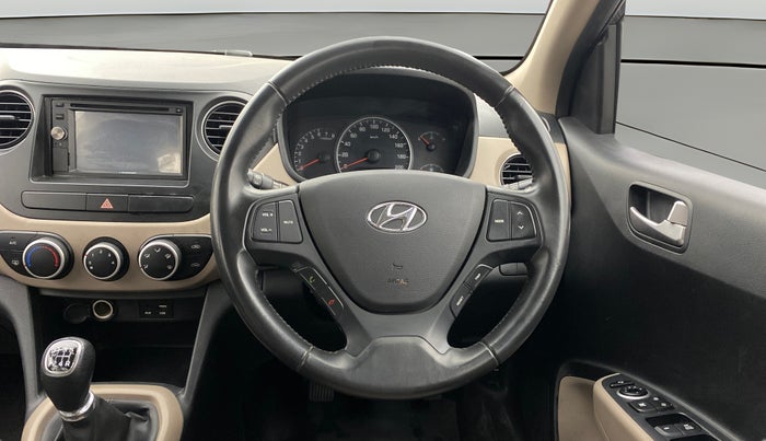 2016 Hyundai Grand i10 ASTA (O) 1.2 KAPPA VTVT, Petrol, Manual, 33,518 km, Steering Wheel Close Up