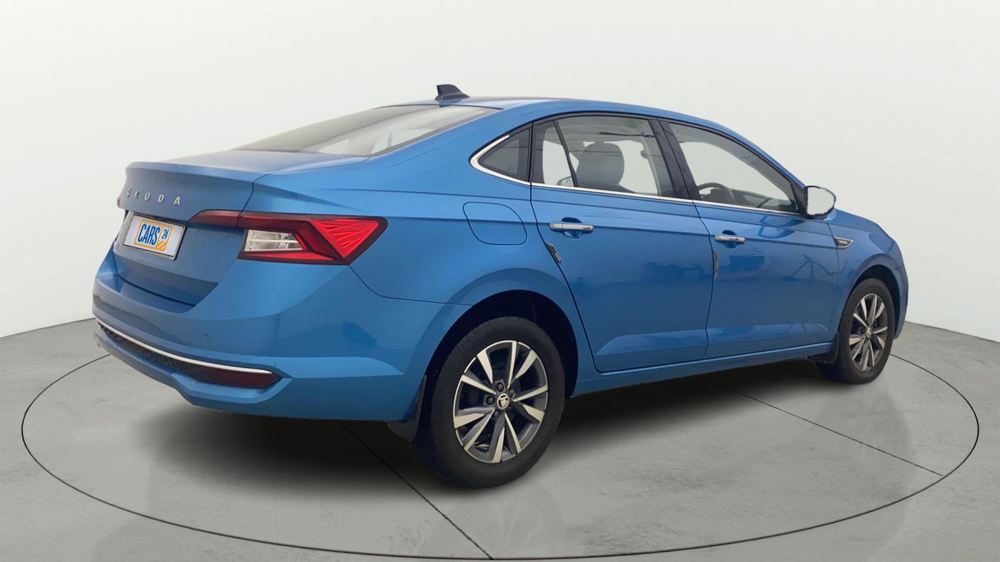 2022 Skoda SLAVIA STYLE 1.0L TSI AT, Petrol, Automatic, 17,626 km, Right Back Diagonal