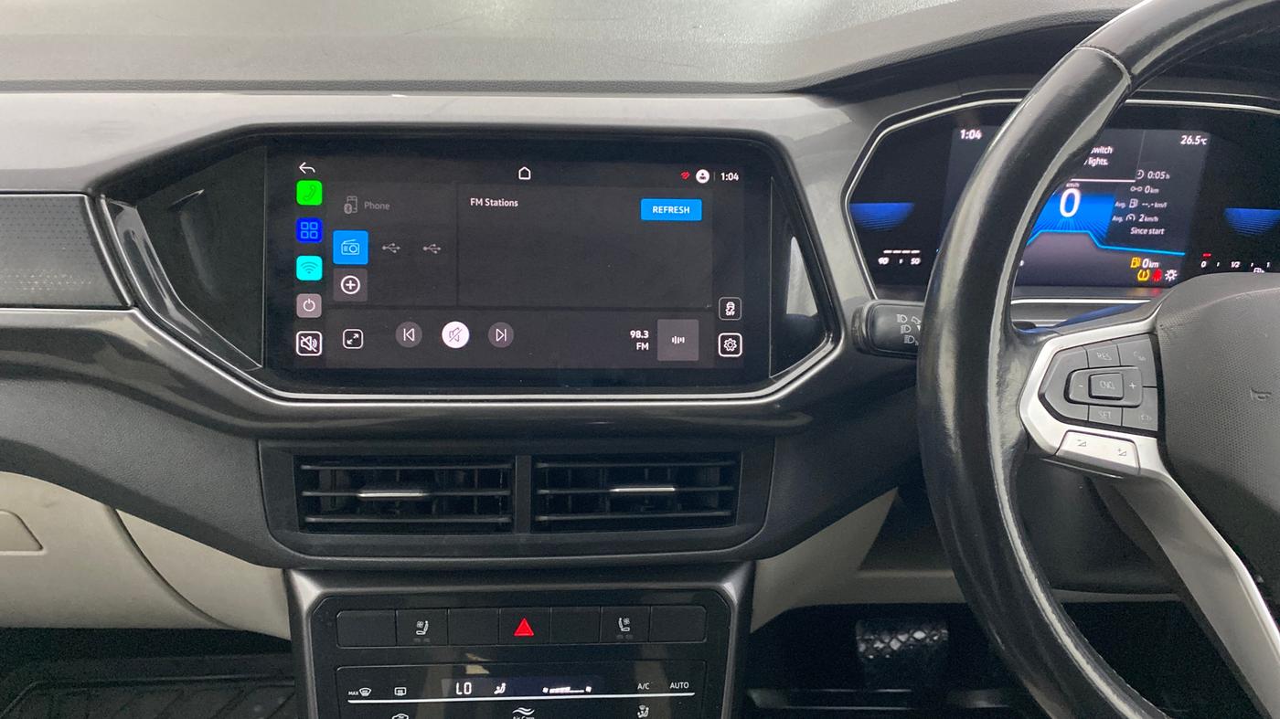2022 Volkswagen TAIGUN TOPLINE 1.0 TSI AT, Petrol, Automatic, 43,324 km, Air Conditioner