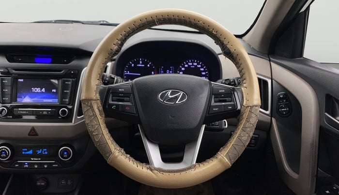 2018 Hyundai Creta SX 1.6 DIESEL, Diesel, Manual, 1,41,898 km, Steering Wheel Close Up
