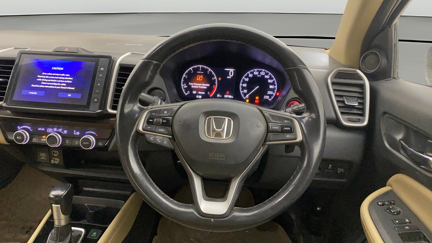 2021 Honda City 1.5L I-VTEC ZX CVT, Petrol, Automatic, 1,07,733 km, Steering Wheel Close Up