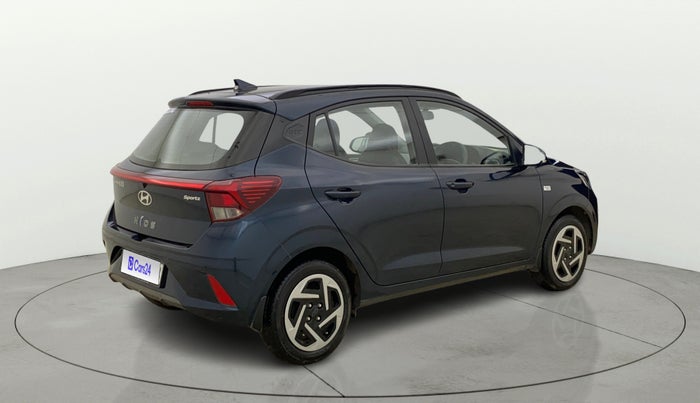 2023 Hyundai GRAND I10 NIOS SPORTZ AMT 1.2 KAPPA VTVT, Petrol, Automatic, 5,875 km, Right Back Diagonal