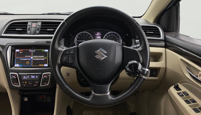2015 Maruti Ciaz ZXI+, Petrol, Manual, 77,248 km, Steering Wheel Close Up