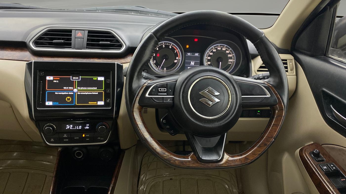 2017 Maruti Dzire ZXI PLUS AMT, Petrol, Automatic, 95,831 km, Steering Wheel Close Up
