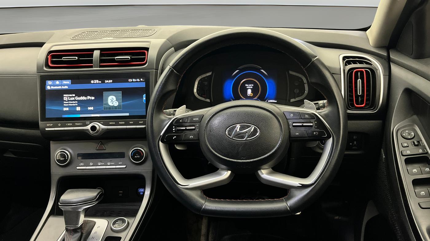 2020 Hyundai Creta SX (O) 1.4 TURBO DCT, Petrol, Automatic, 62,808 km, Steering Wheel Close Up